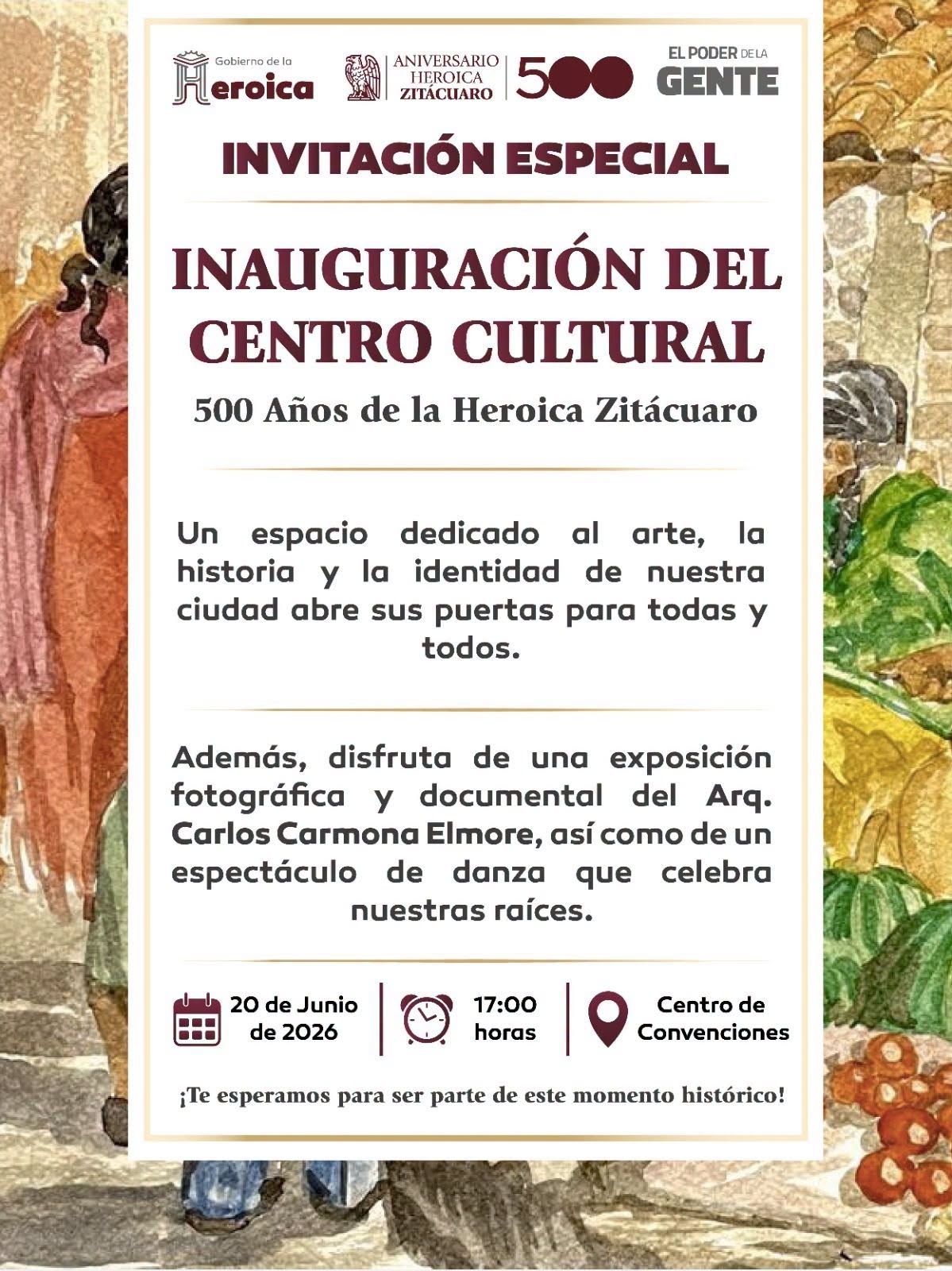 Inauguración del centro cultural – Zitácuaro